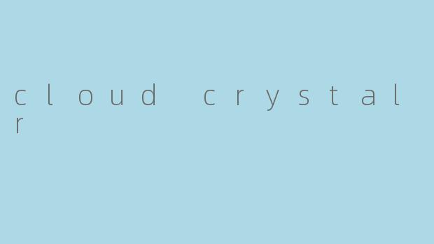 cloud crystal asmr